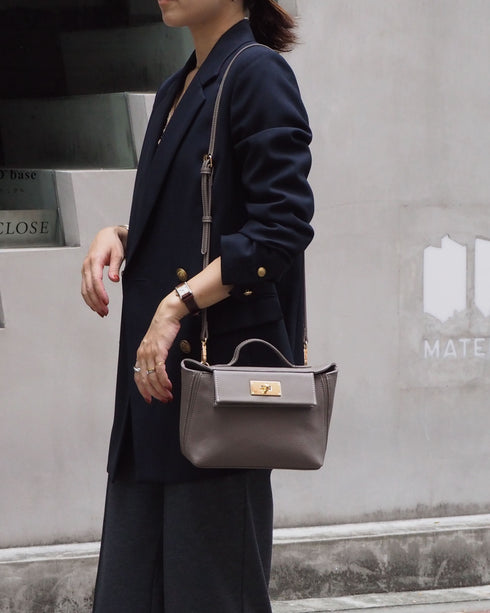 2WAYターンロックミニショルダーハンドバッグ 12-1174